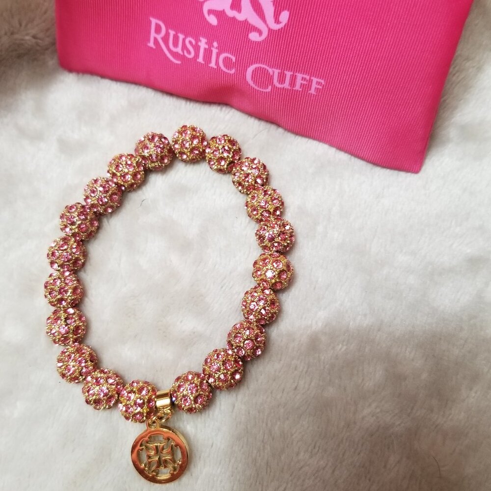 RUSTIC CUFF KENNEDY PINK/GOLD BRACELET